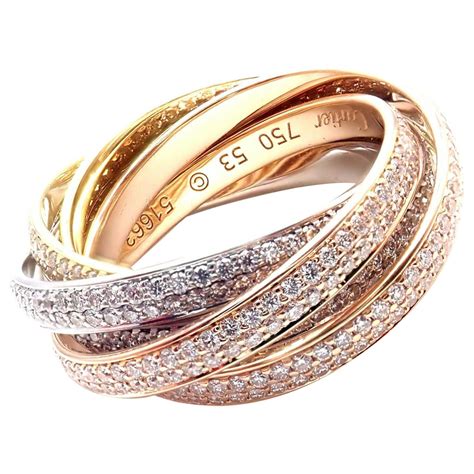 cartier ring three band|cartier 3 rings in one.